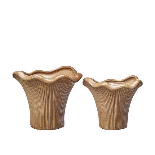 2 pack krukor Kantarell Stora Brunmelerade