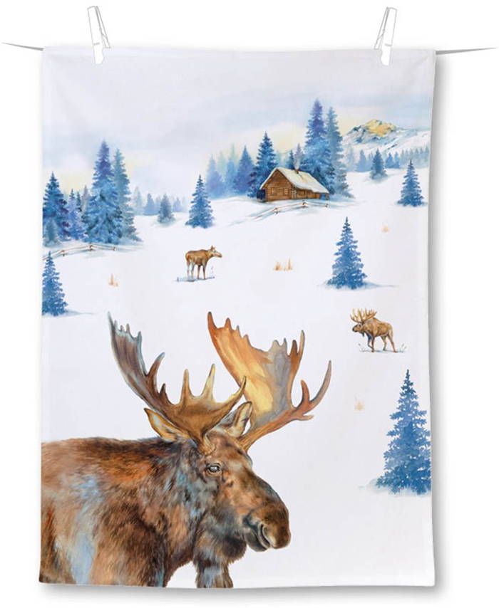 Kökshandduk Älg