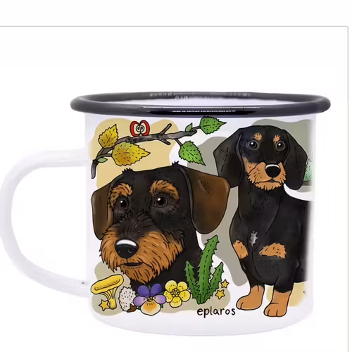 Emaljmugg  Strävhårig tax