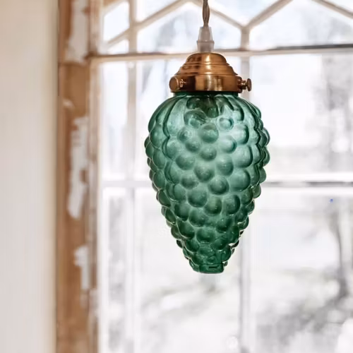 Lampa Druvan Grön/mässing