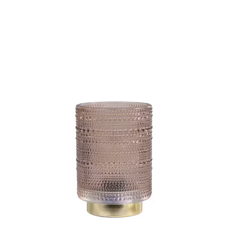 Led lykta mocca  med timer