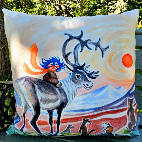 Kuddfodral Midnattssolen Plupp