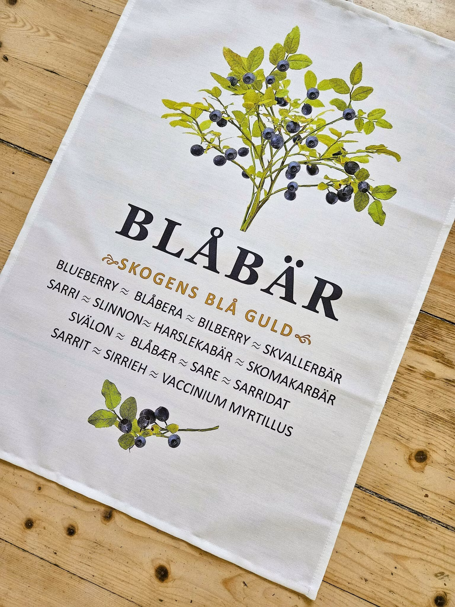 Kökshandduk Blåbär