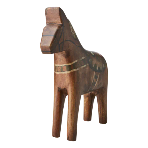 Fåle häst brun, målad