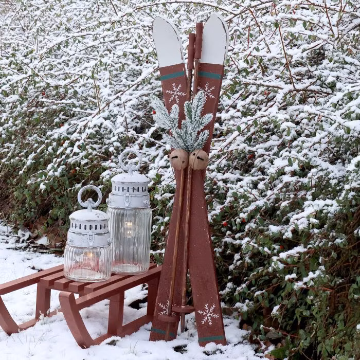 Skidor till dekoration  74 cm