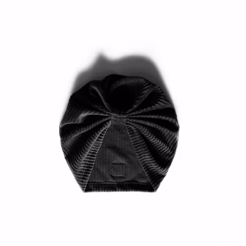Turban -  Indigo velour med manchesterlook