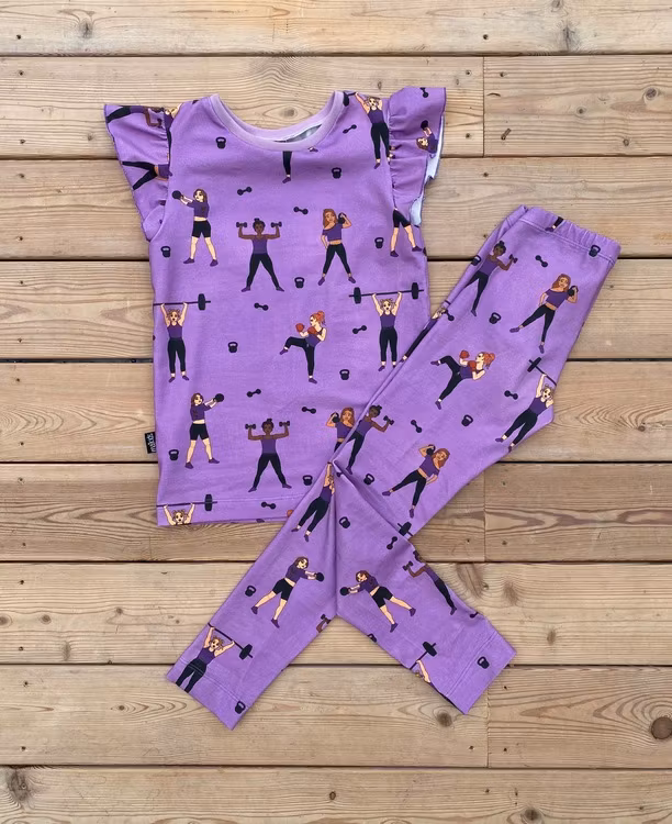 Leggings - Strong Girls 21 lilac
