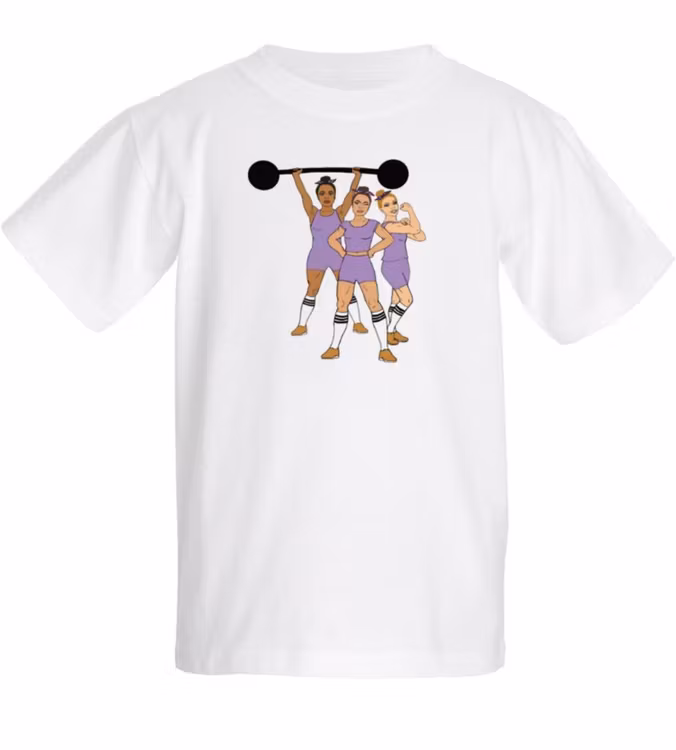 LIMITED! T-shirt "Strong Together" lila - barn