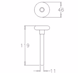 Hjul 11x119 mm Universal - industriport