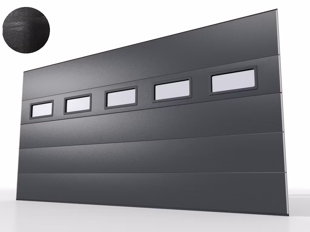 Bredd 5000 mm inkl fönster - Krokom60 garageport