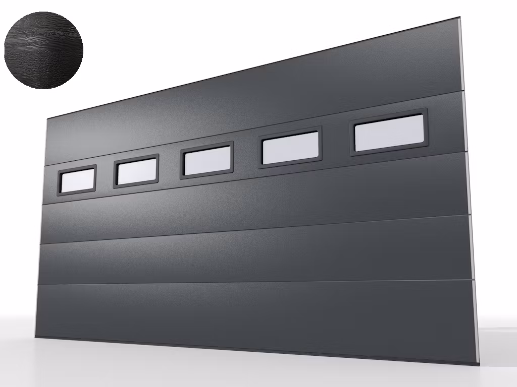Bredd 5000 mm inkl fönster - Krokom60 garageport
