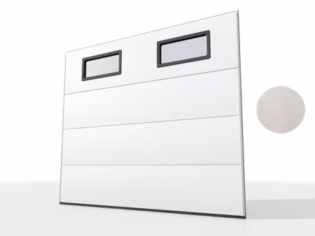 Bredd 2500 mm inkl fönster - Krokom60 garageport