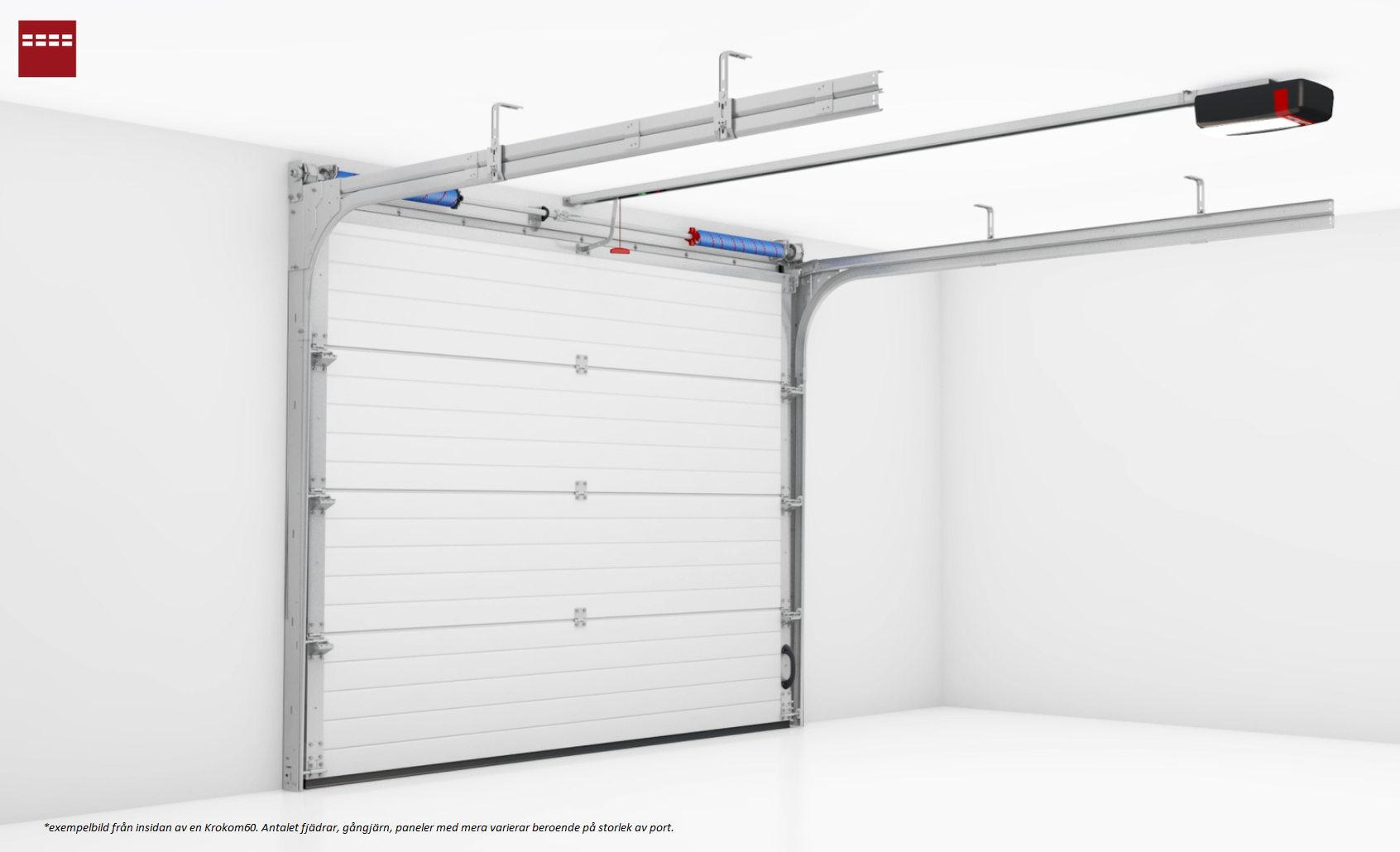 Bredd 3000 mm - Krokom60 garageport
