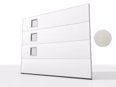 Bredd 2500 mm inkl fönster - Krokom40 garageport