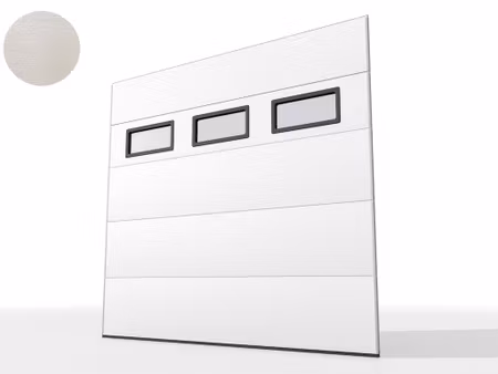 Krokom40 garageport 2600x2830 BxH med en fönsterrad