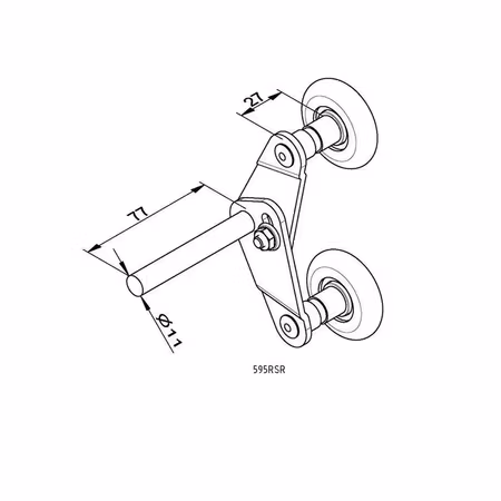 Tandemhjul till garageport