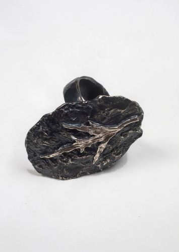 Ring oxiderad / blank Silver