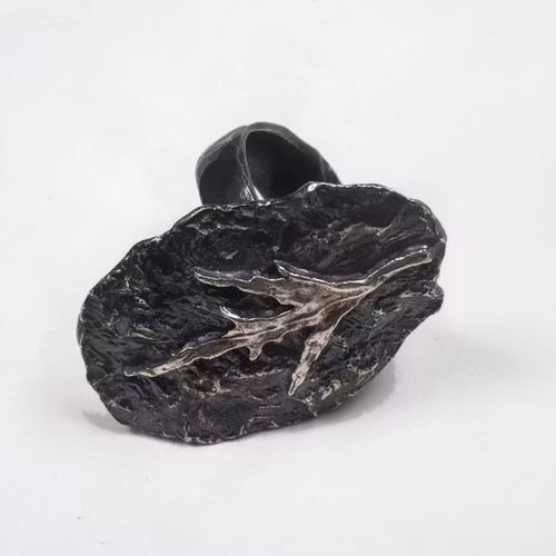Ring oxiderad / blank Silver