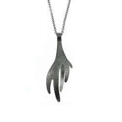 Fingertång - Hängsmycke av oxiderat silver