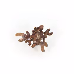 Pin i patinerad brons