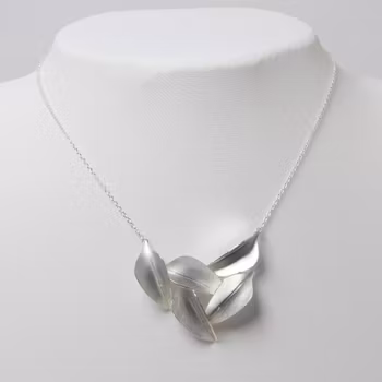 Halsband silver - Bladverk, 5 blad