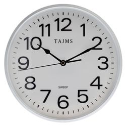 Väggur 1482 - Silver Ø - 25CM