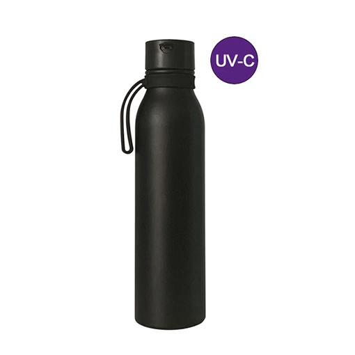 Vattenflaska med UV-ljus
