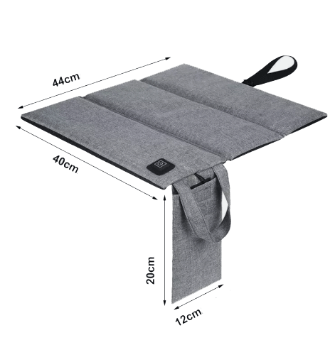 Sittdyna med Uppvärmning  USB - Bärbar och hopfällbar