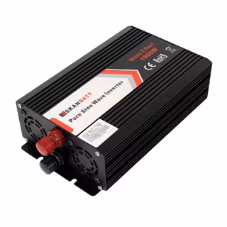 SKANBATT Inverter 12V 1000W  Ren Sinus m/trådløs Fjernkontroll