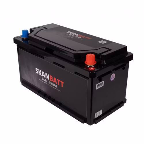 SKANBATT Base Lithium - 12V 150Ah 150A BMS - 355x180x190mm - 3 Års garanti - Bobil