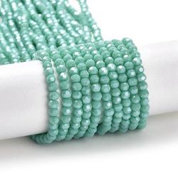 Glaspärla 3mm opak turkos