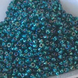 Miyuki seedbeads 11/0 silverlined Emerald AB