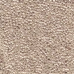Miyuki seedbeads 11/0 galvanized light beige