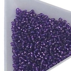 Miyuki seedbeads 11/0 silverlined lila