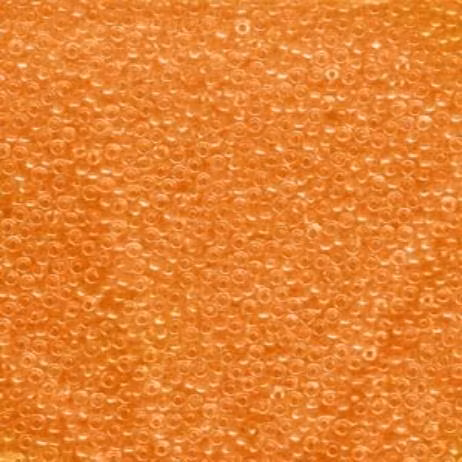 Miyuki seedbeads 11/0 matt transp orange AB