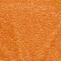 Miyuki seedbeads 11/0 matt transp orange AB