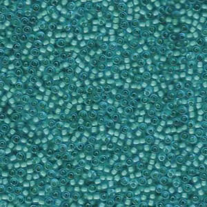 Miyuki seedbeads 11/0 seafoamlined aqua
