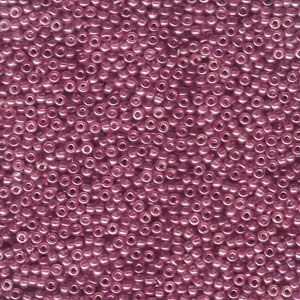 Miyuki seedbeads 11/0 semi matte cranberry gold lustr