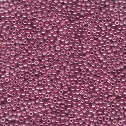 Miyuki seedbeads 11/0 semi matte cranberry gold lustr