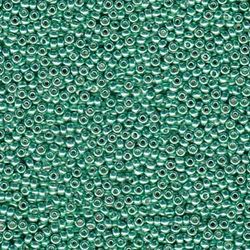 Miyuki seedbeads 11/0 duracoat galvanized mint green