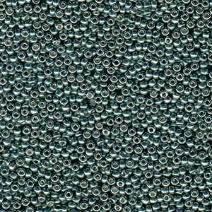 Miyuki seedbeads 11/0 duracoat galvanized sea green