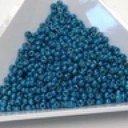 Miyuki seedbeads 11/0 duracoat galvanized capri blue