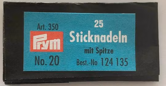 Broderinål Chenille m spets strl 20 25/fp