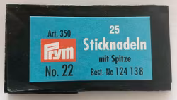 Broderinål Chenille m spets strl 22 25/fp