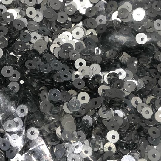Paljett rund 4mm silver