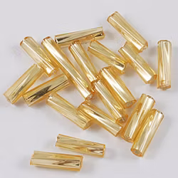 Stavpärla 6 mm guld twisted