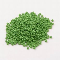 Seedbead 13/0 opak ärtgrön