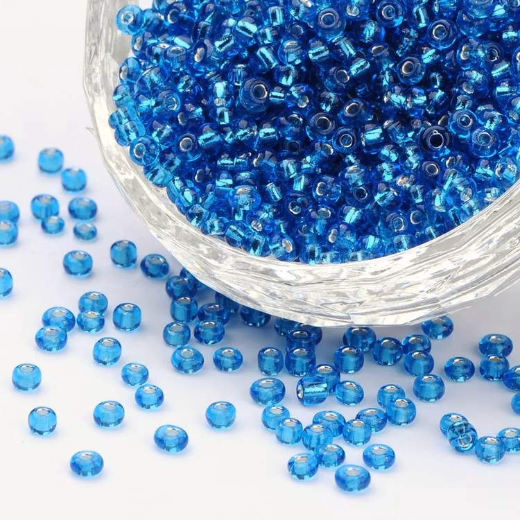 Seedbead 3 mm turkos silverlined