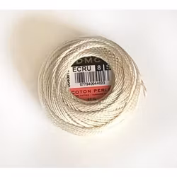 Pärlgarn nr 8 ecru