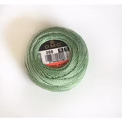 Pärlgarn nr 8 grön 368